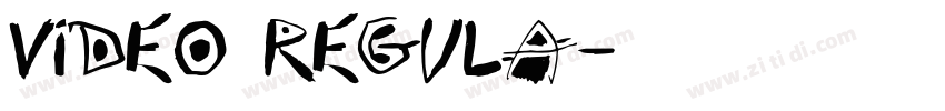 Video Regula字体转换